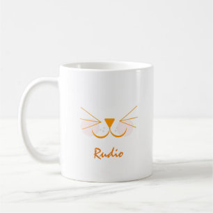 Mug Visage de chaton mignon Nom de photo d'animal de c