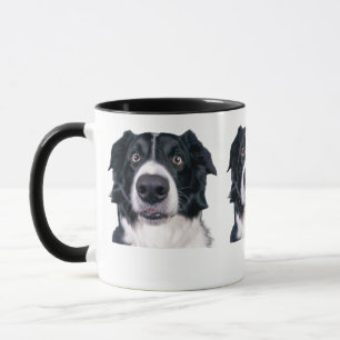 Mug Visage de chien noir et blanc