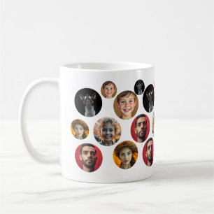 Mug Visage de famille mignonne personnalisé 5 photos