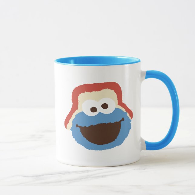 Mug Visage de monstre de cookie boisé (Droite)