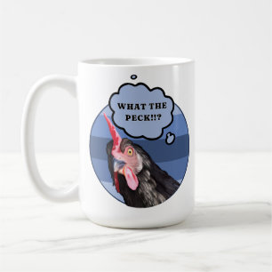 Mug Visage de poulet pénible Quel est le Peck ? !