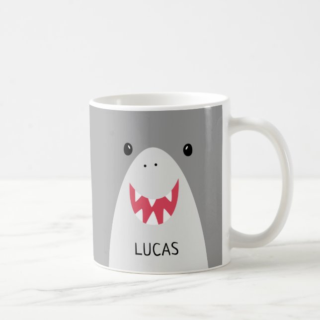 Mug Visage de requin mignon (Droite)