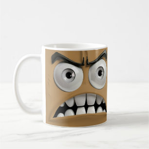Mug Visage drôle en colère