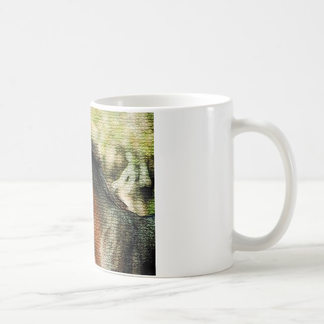 Mug Visage du cheval mosaïque Carreaux (Droite)