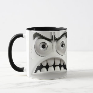 Mug Visage en colère 3d sarcasme drôle