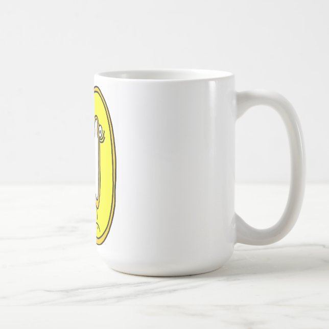 Mug visage jaune 50, éd'un seul numéro (Droite)
