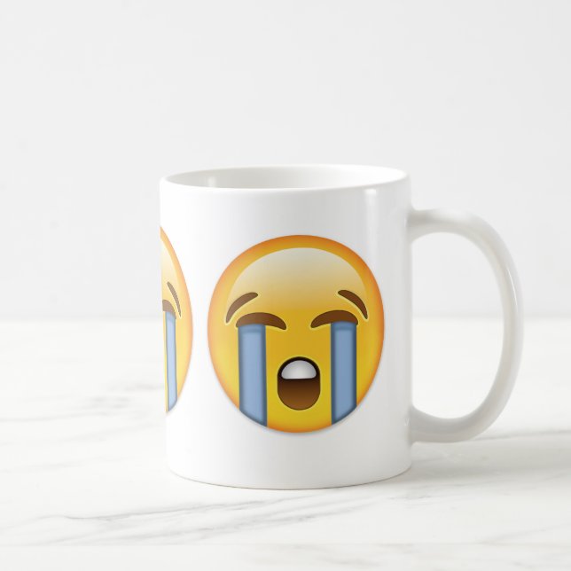 Mug Visage pleurant fort Emoji (Droite)