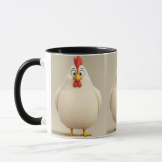 Mug visage poulet choqué
