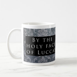 Mug Visage saint de Lucques ! Noir de motif