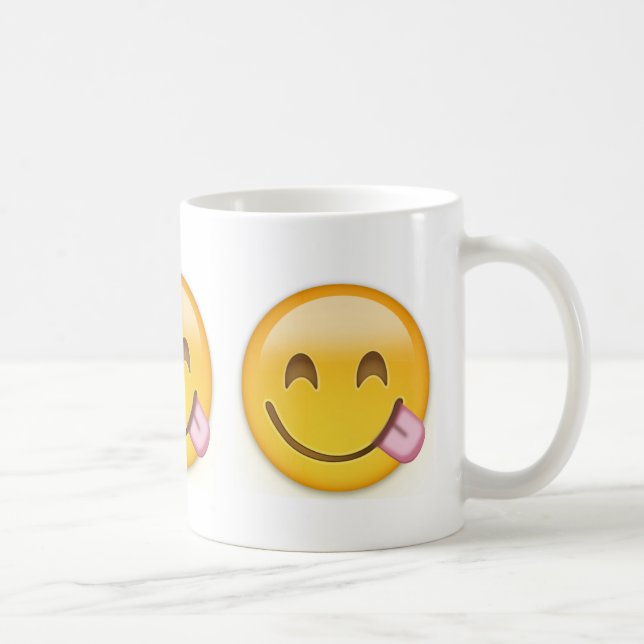 Mug Visage Savouring la nourriture délicieuse Emoji (Droite)