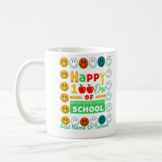 Mug Visage souriant mignon pour le 100ème jour d'école