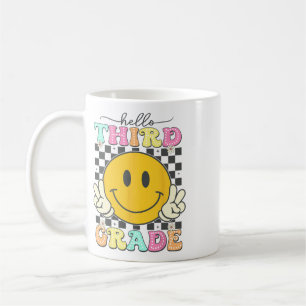 Mug Visage Sourire Rétro Bonjour 3e Année Équipe Ck Re
