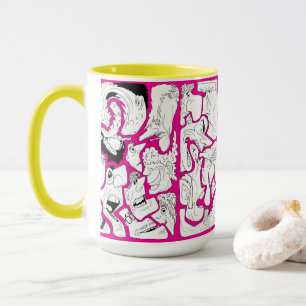 Mug Visages PinKo Art Linéaire