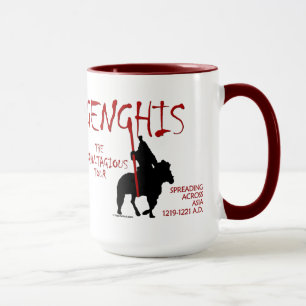 Mug Visite de Genghis "Kahn-tagious" (tasse/Stein)