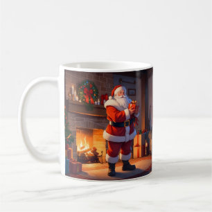 Mug Visite de la veille de Noël de père Noël