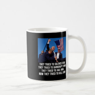 Mug Vit Donald Trump Tiré dans la boue - Ne jamais aba