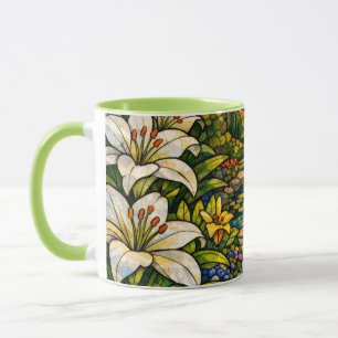 Mug Vitraux Fleurs de Lys et Soleil