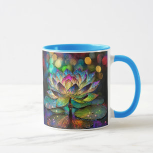 Mug Vitre Fleur de Lotus Vibrante