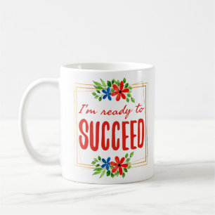 Mug vitrines positives pour le succès et l'amour de so