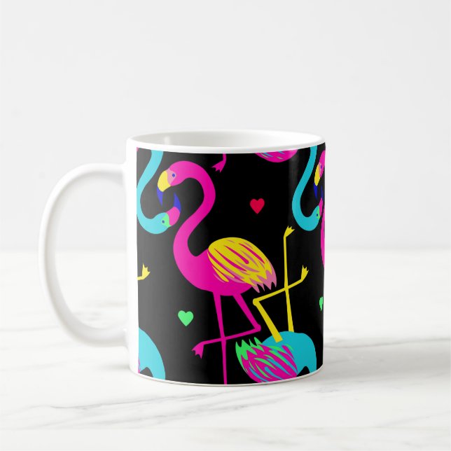 Mug Vivid tropical, exotic hawaiian seamless pattern w (Gauche)