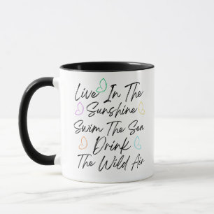 Mug Vivre au soleil Nager dans la mer
