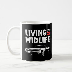 Mug Vivre la crise de milieu de vie sportscar - drôle