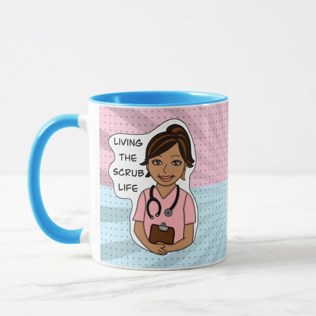 Mug Vivre la vie de l'épouvantail | Humour professionn (Gauche)