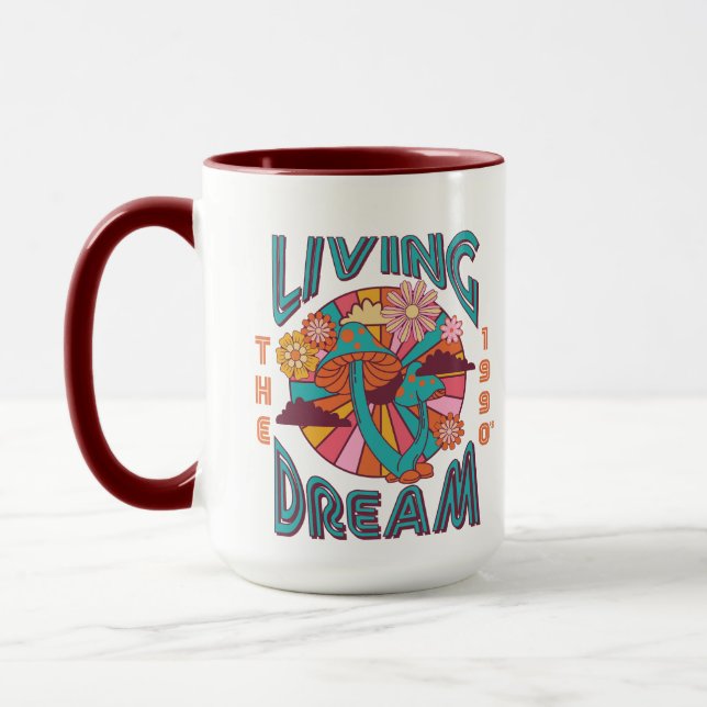 Mug Vivre Le Rêve Des Années 90. (Gauche)