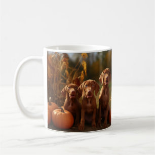 Mug Vizsla Chiot Automne Citrouille délice