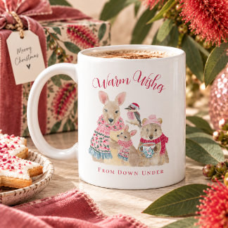 Mug Vœux chaleureux d'Australie pour Noël