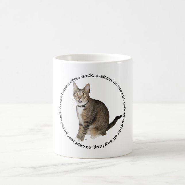 Mug Vœux de chat tigré (Centre)