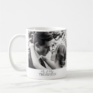 Mug Voeux de mariage photo M. et Mme personnalisé