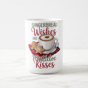 Mug Voeux de pain d'épice et baisers de gui Noël