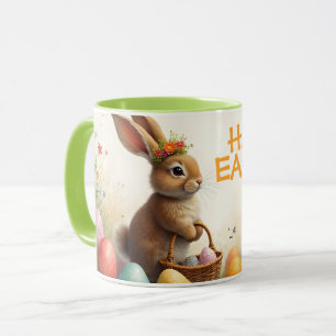 Mug Vœux de printemps du lapin de Pâques
