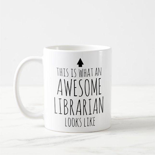 Mug Voici à quoi ressemble un bibliothécaire génial (Gauche)