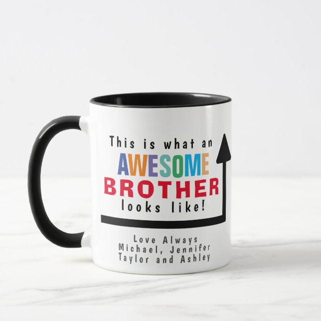 Mug Voici à quoi ressemble un frère génial (Gauche)