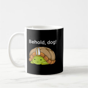 Mug Voici Chien Drôle Tortue Portant Un Casquette Prêt