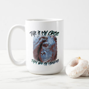Mug Voici mon cirque Voici ma citation de singes.