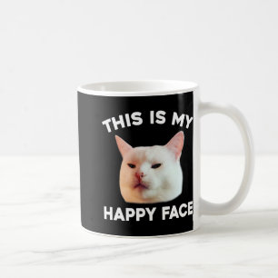 Mug Voici Mon Joyeux Visage Smudge Le Mème Chat Sarcas