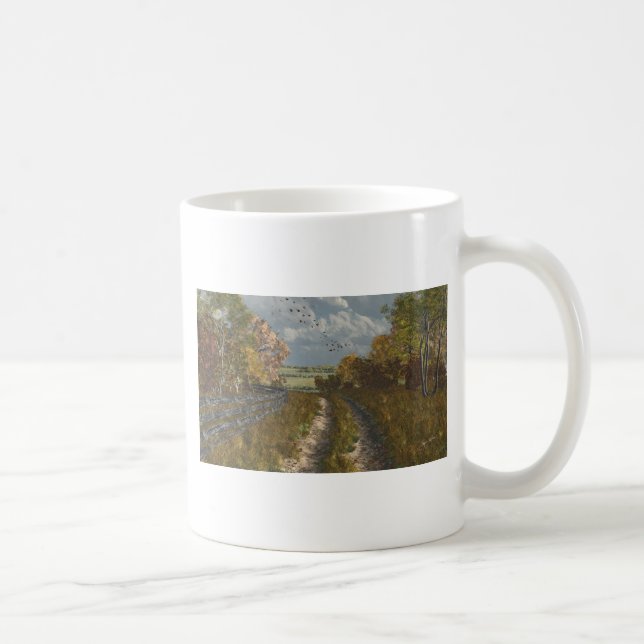 Mug Voie de campagne à l'automne (Droite)