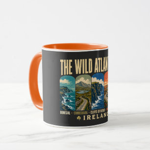 Mug Voie de l'Atlantique sauvage Irlande Illustrations