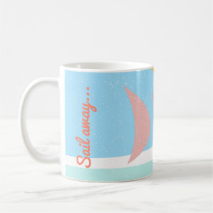 Mug Voile Away Abstrait Yachting