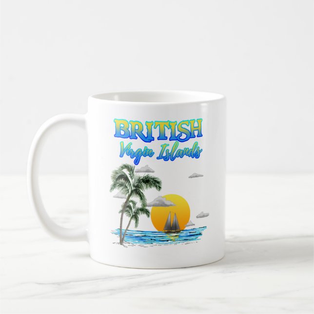 Mug Voile des îles Vierges britanniques (Gauche)