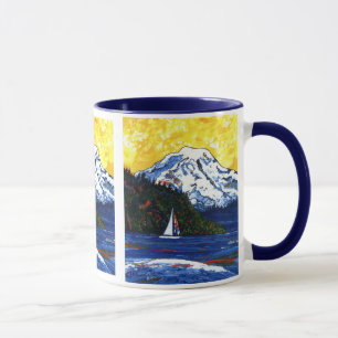 Mug Voilier avec le Mt plus pluvieux
