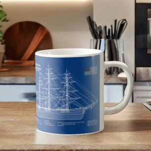 Mug Voilier Clipper Flying Cloud - Plan ABD
