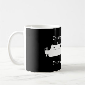 Mug Voilier étroit (blanc)