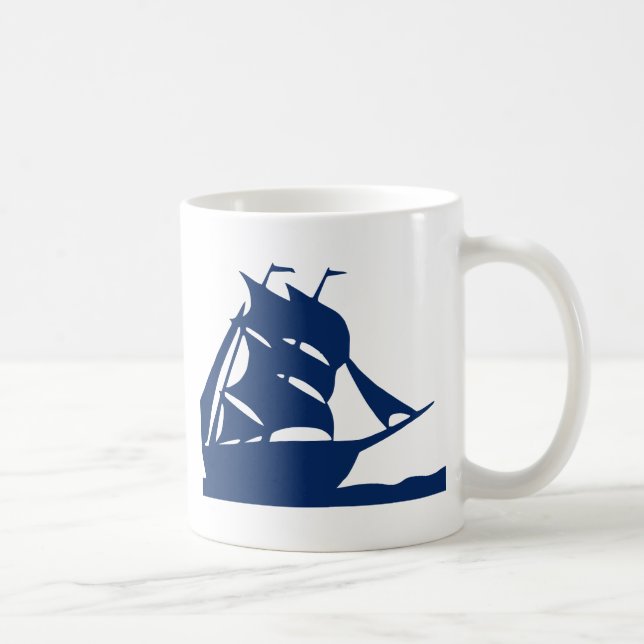 Mug voilier nautique bateau à vagues eau de mer (Droite)