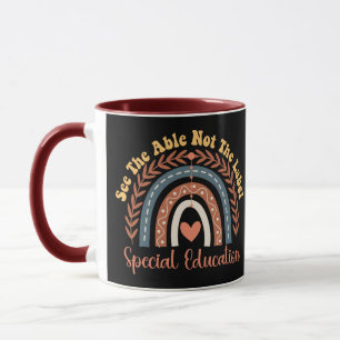 Mug Voir La Ci-Dessus Pas L'Éducation Spéciale Étiquet