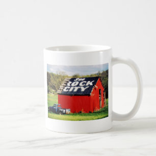 Mug Voir la grange de ville de roche