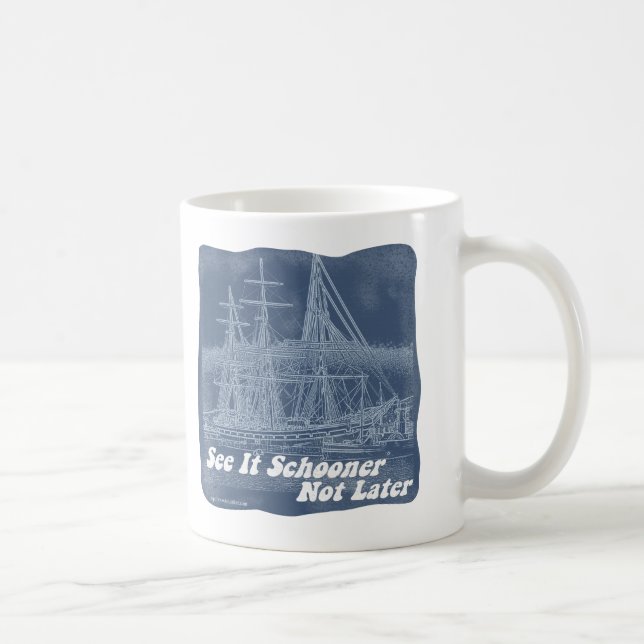 Mug Voir la Schooner Historical Ship Art (Droite)